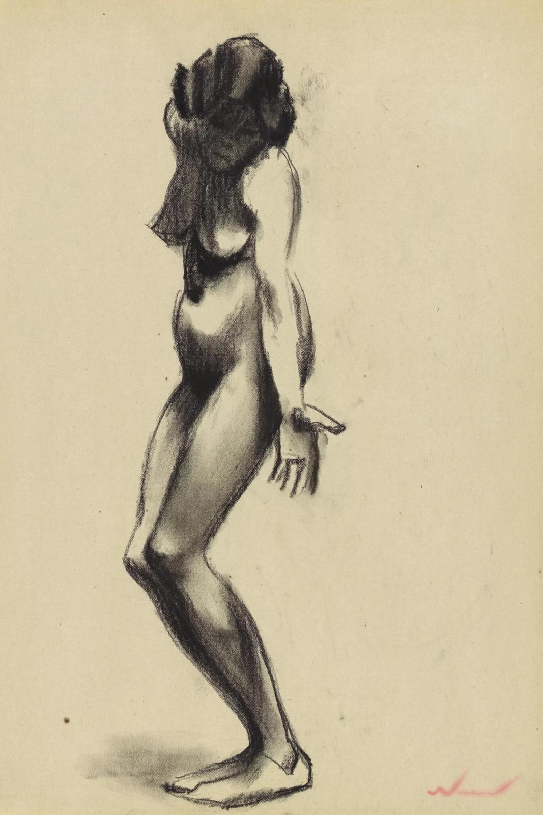female nude (around 1930) by Karl Wiener