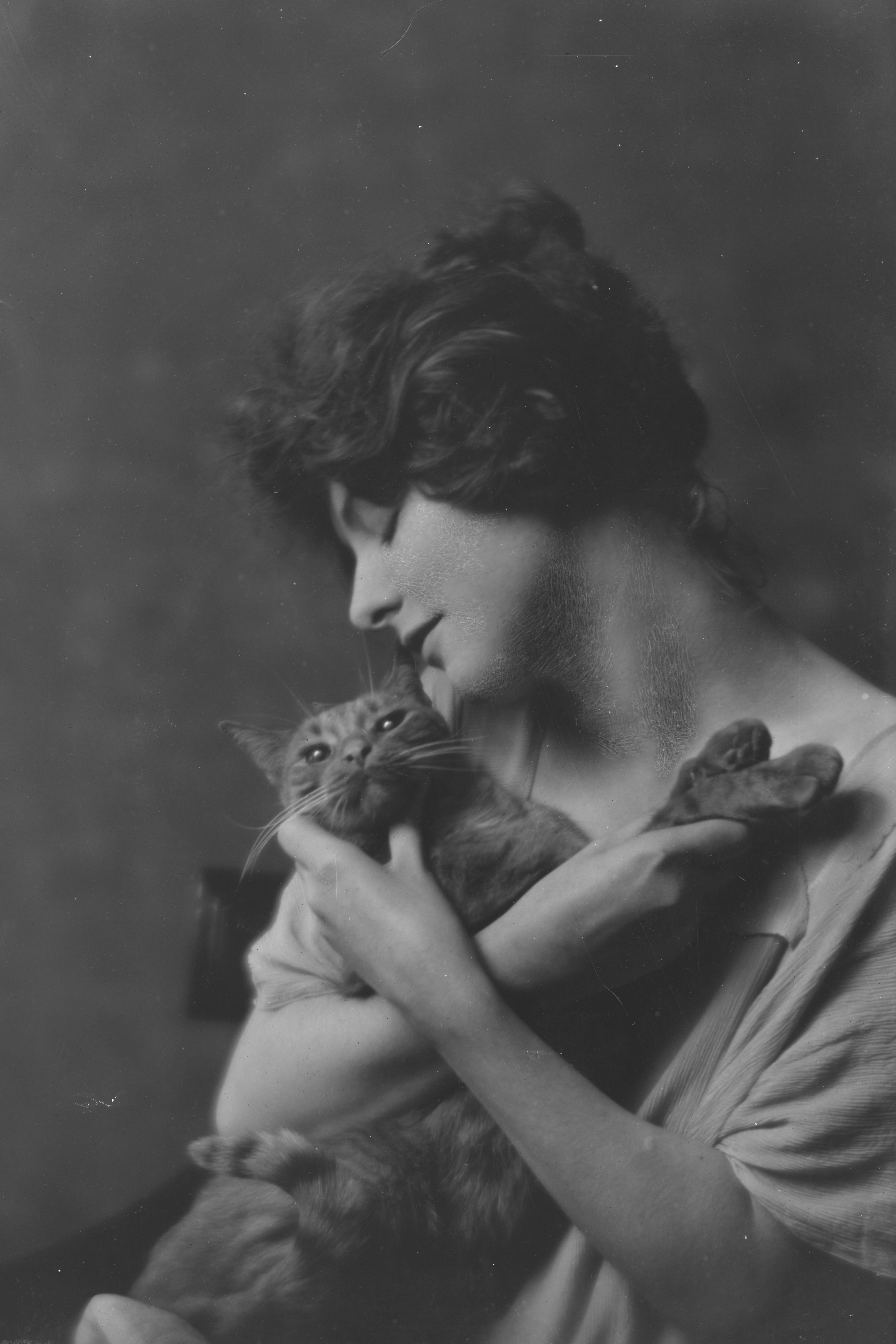 Miss Bermicchi with Buzzer the Cat