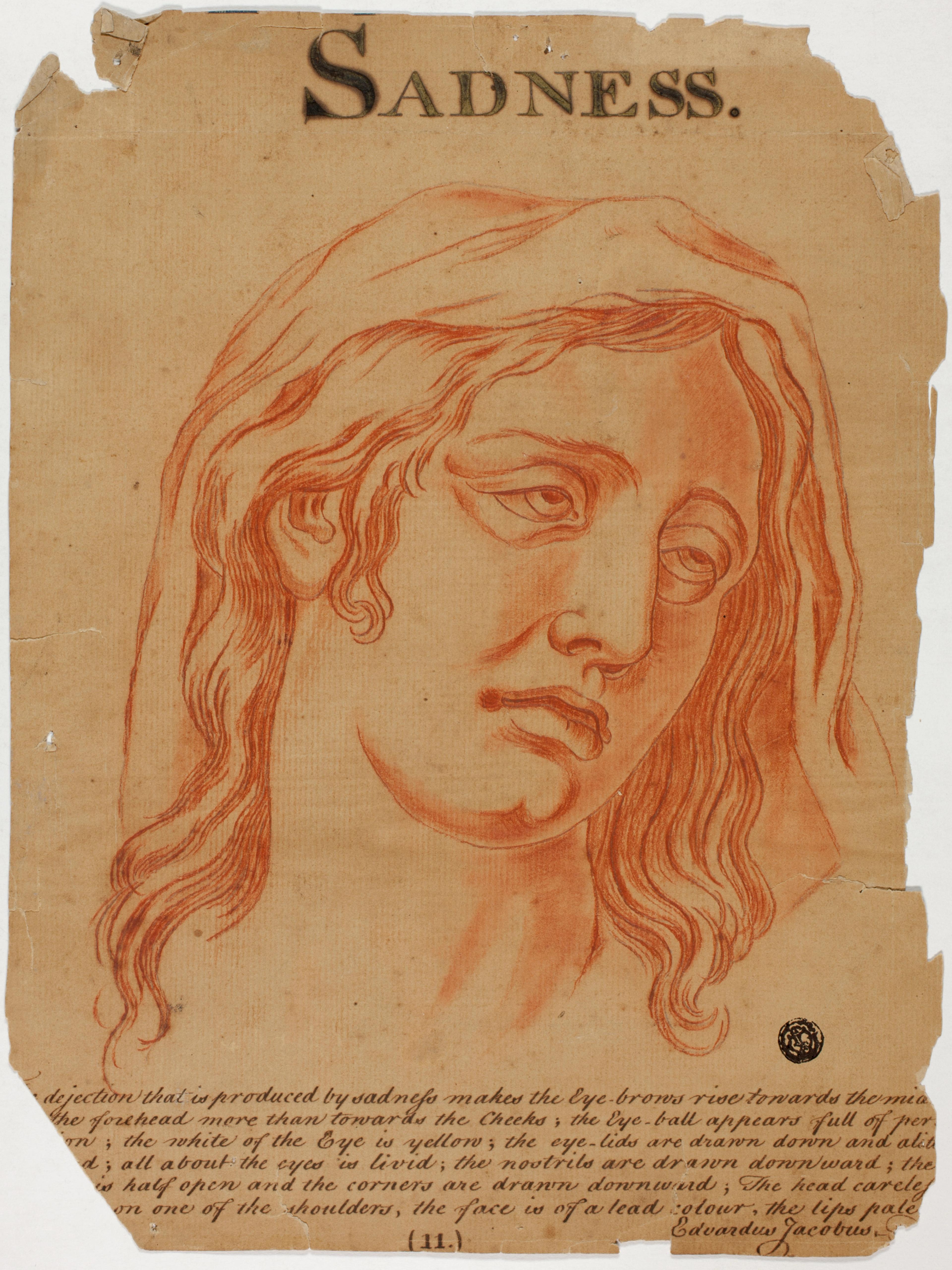 Sadness, after Charles Le Brun