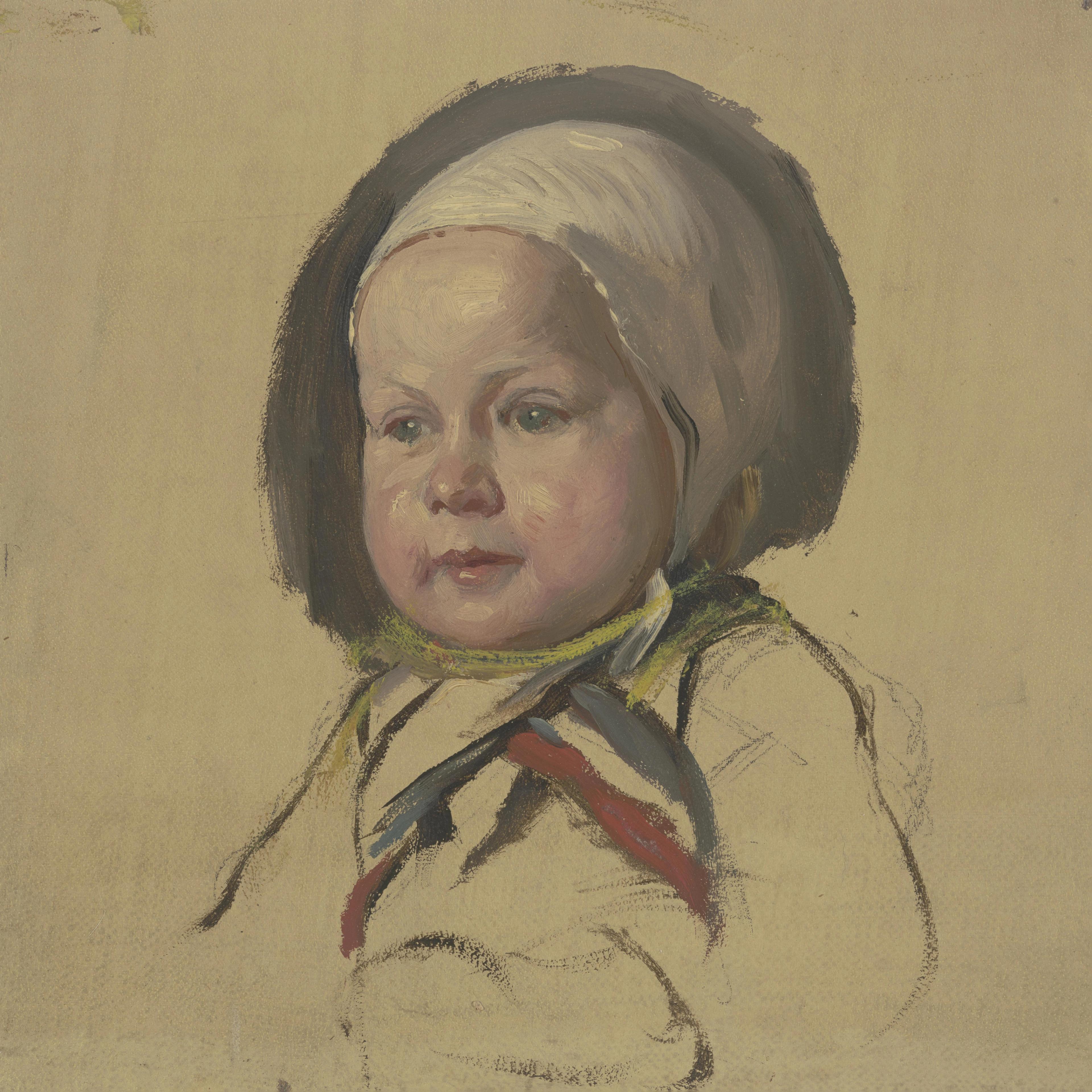 Little Child with White Bonnet