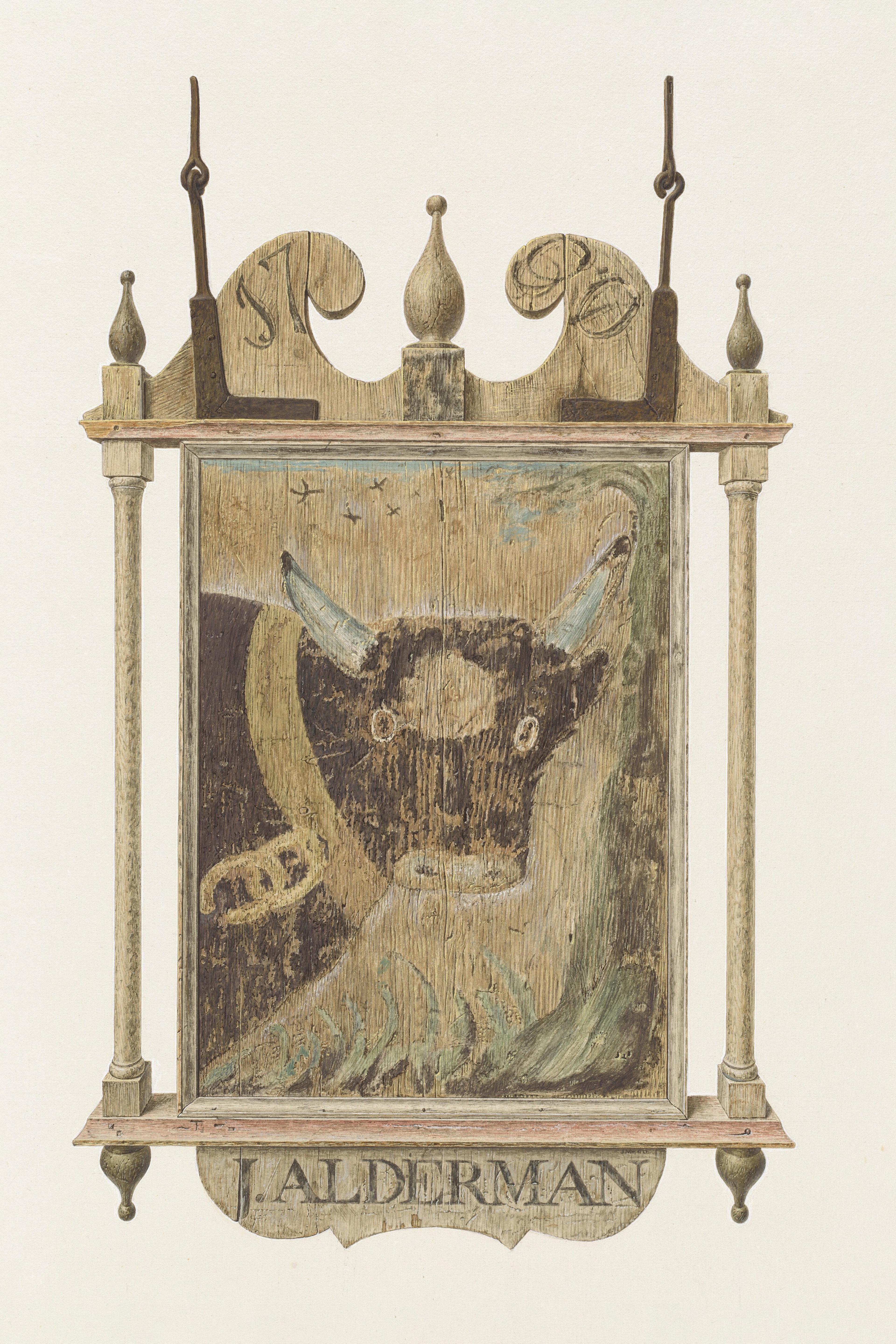 J. Alderman S Tavern Sign