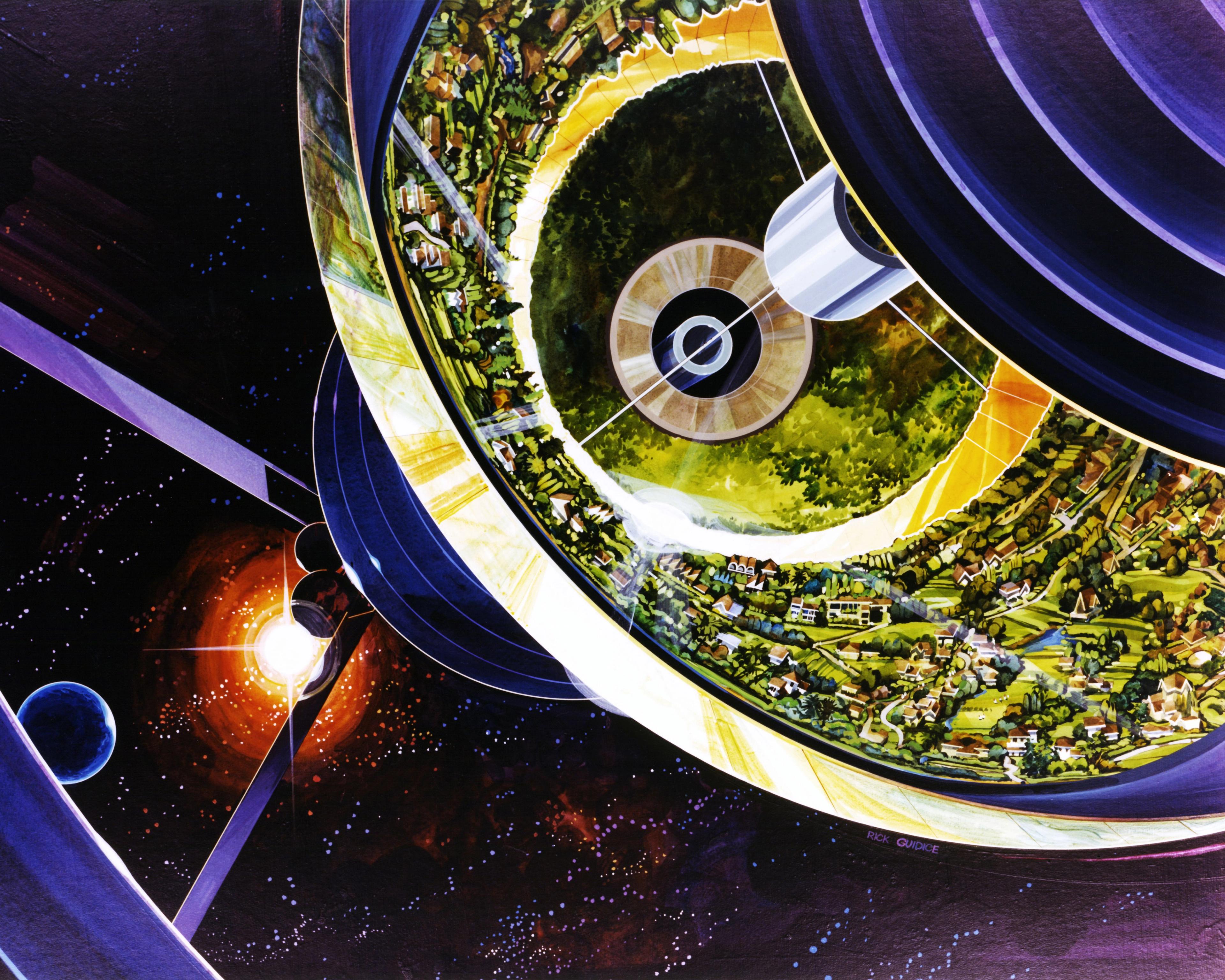 A Colony with a Cutaway View