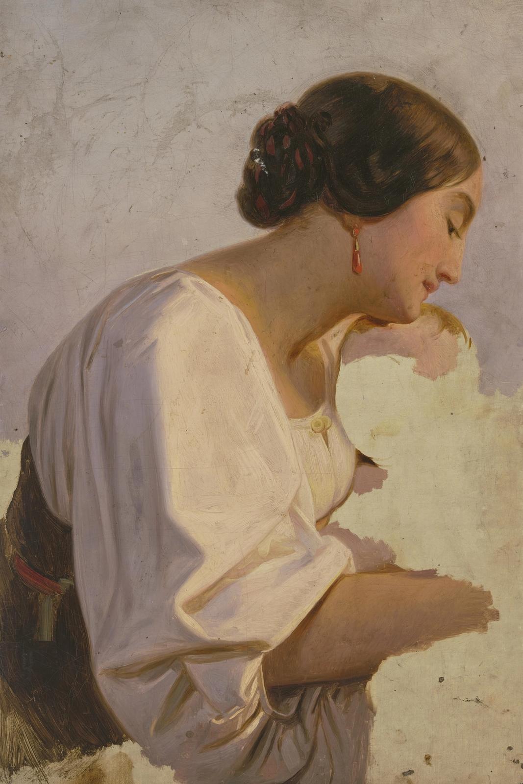 Girl with earrings, null by jakob becker