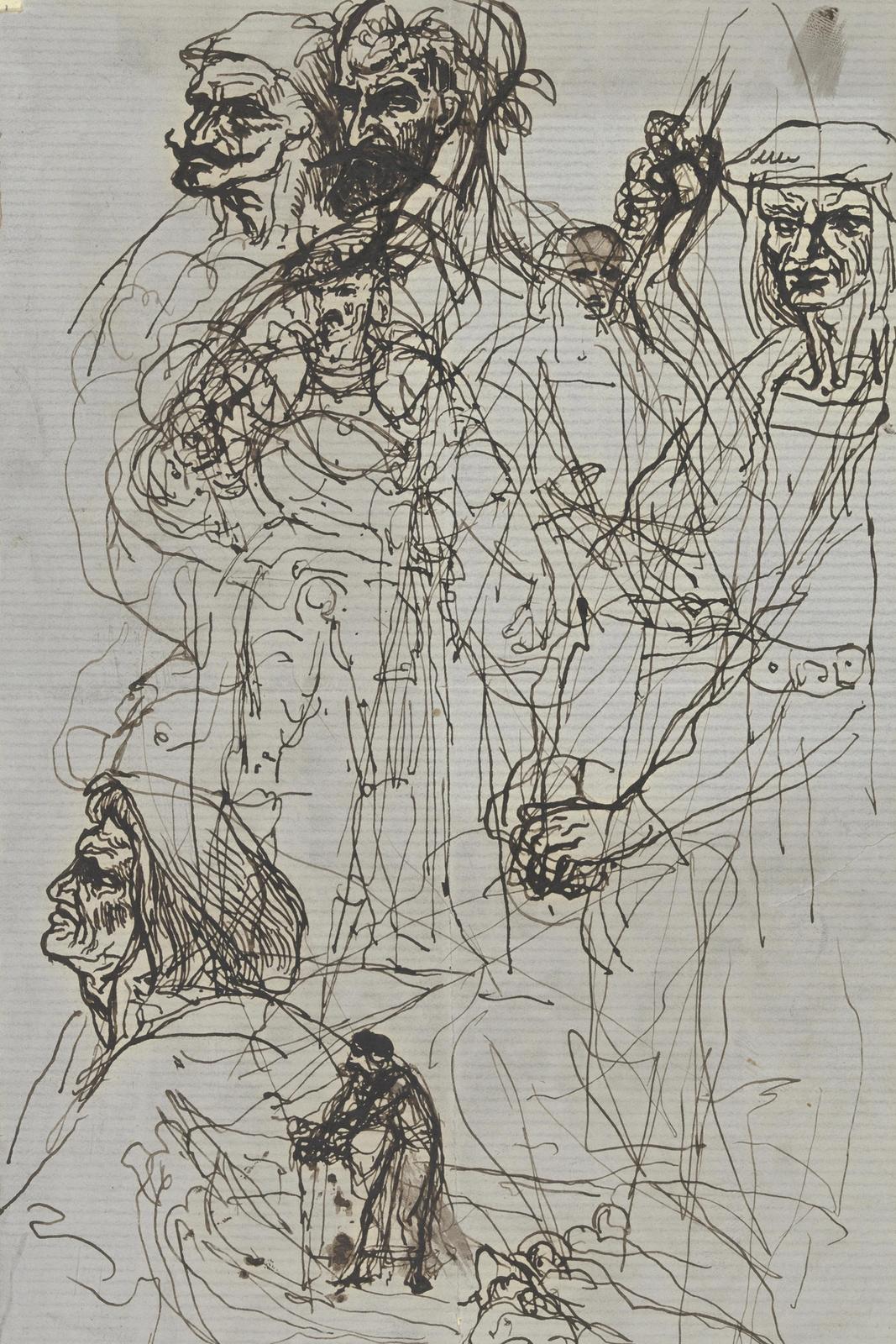 Verschiedene Figuren in historischer Tracht, null by victor muller