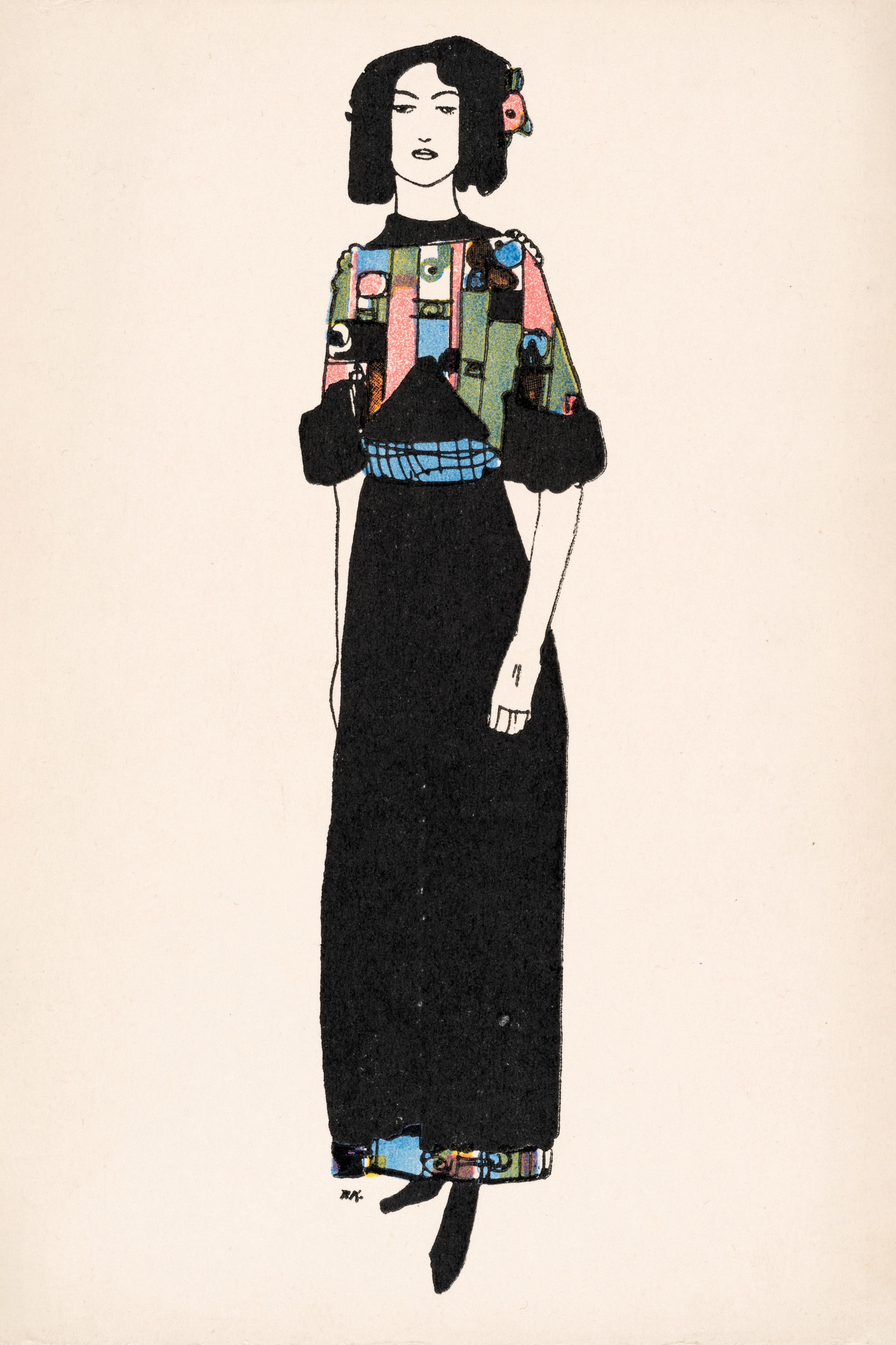 Postcard From The Vienna Workshop : Fashion Card