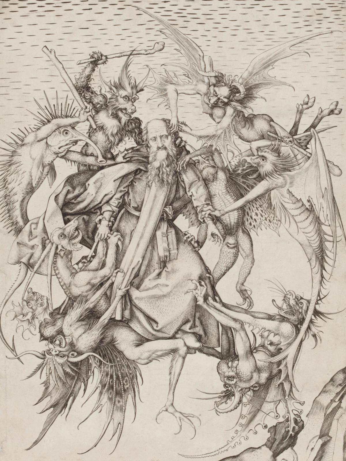 Saint Anthony Tormented by Demons, ca. 1470 by martin schongauer