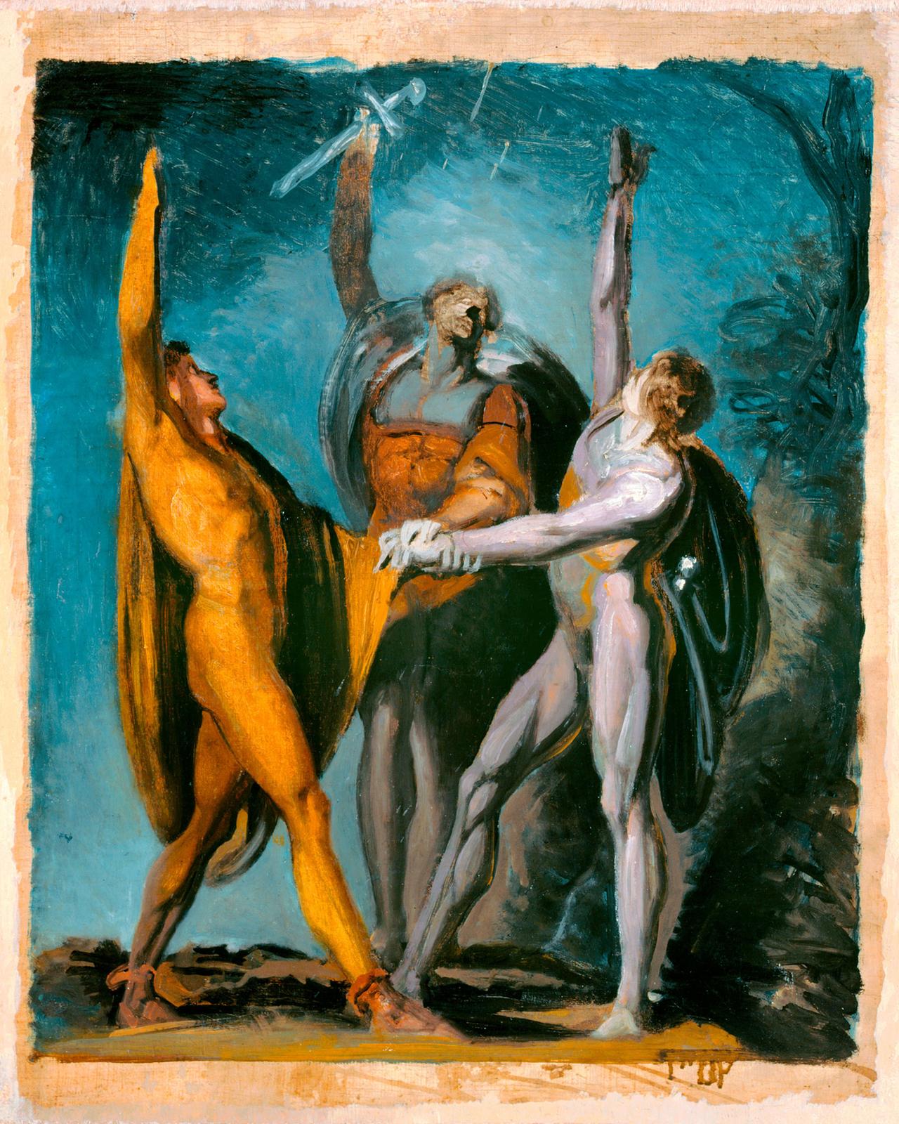 Sketch for Oath on the Rütli by Henry Fuseli