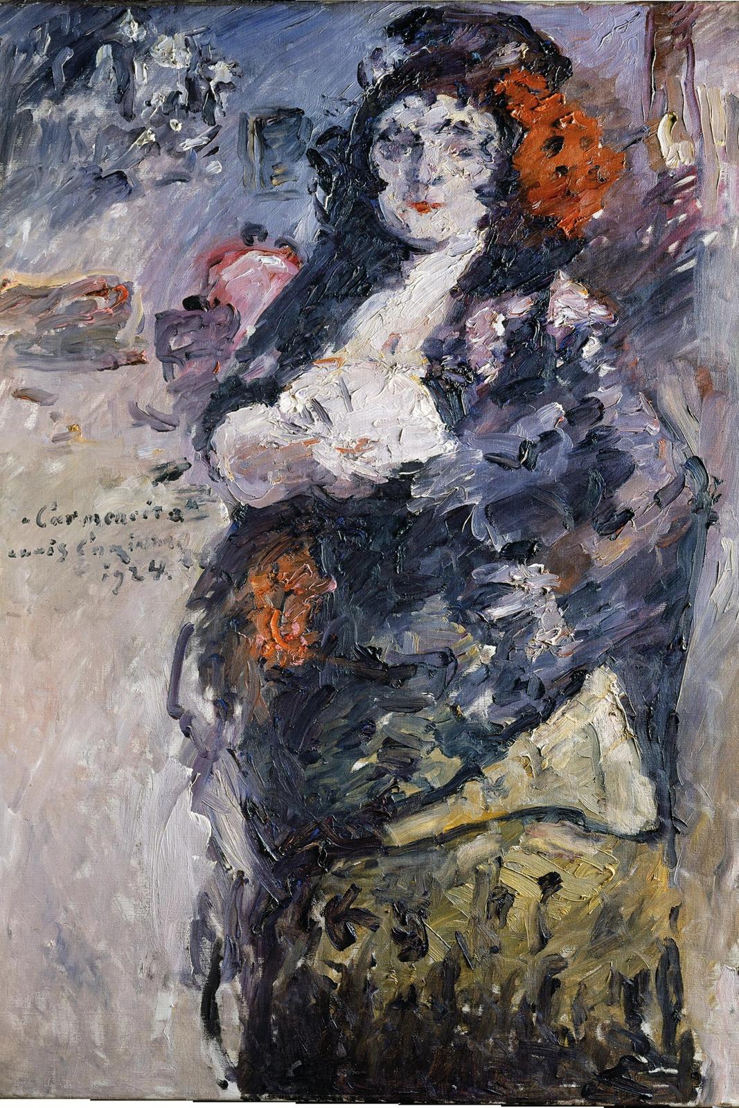 "Carmencita", Portrait of Charlotte Berend-Corinth in Spanish Dress, 1924 by lovis corinth