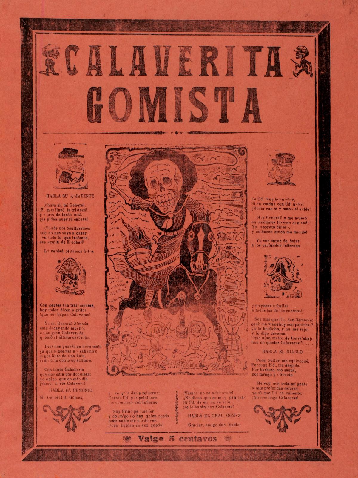 Little Calavera of General Gómez by José Guadalupe Posada