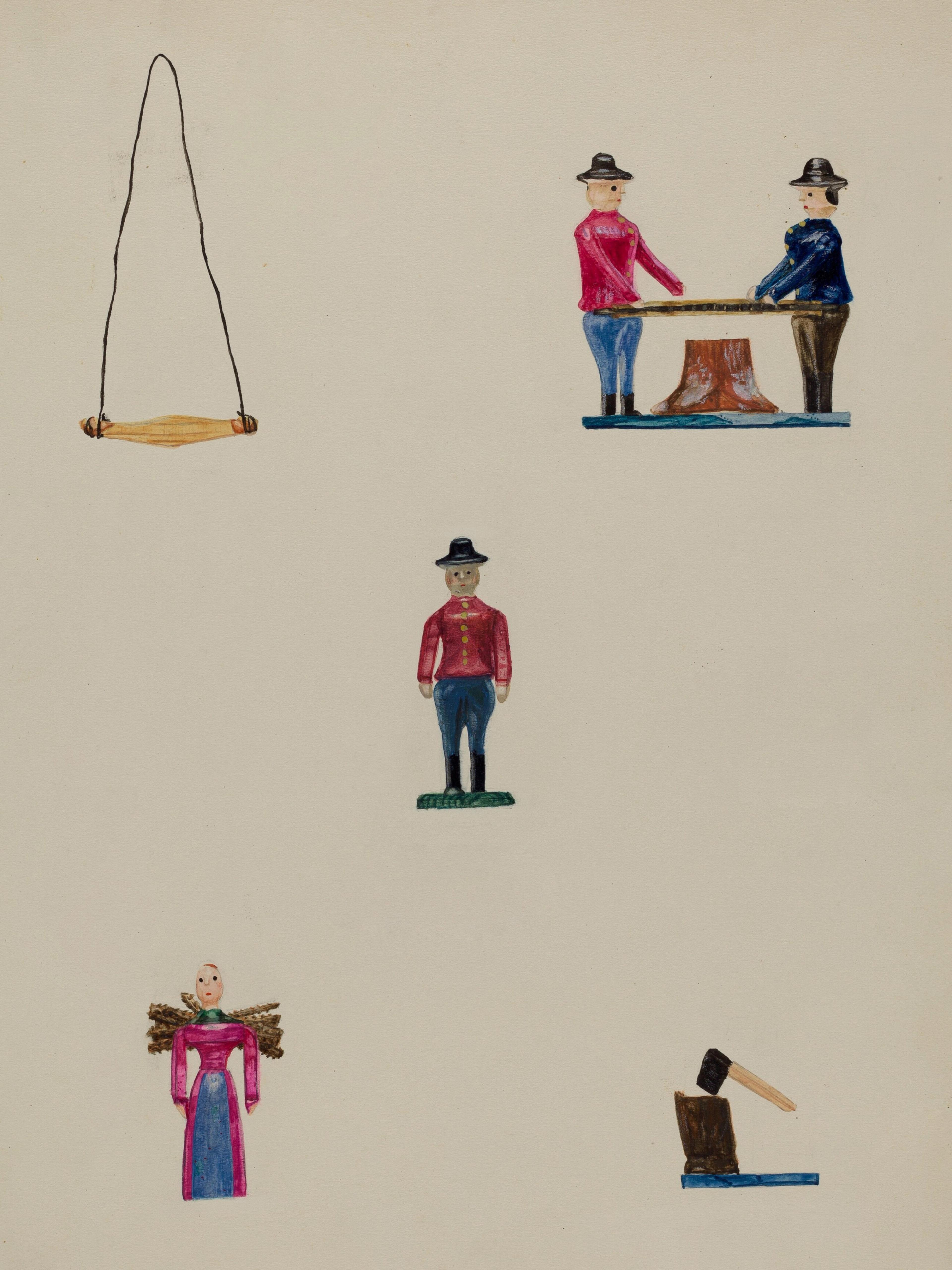 Miniature lumber camp