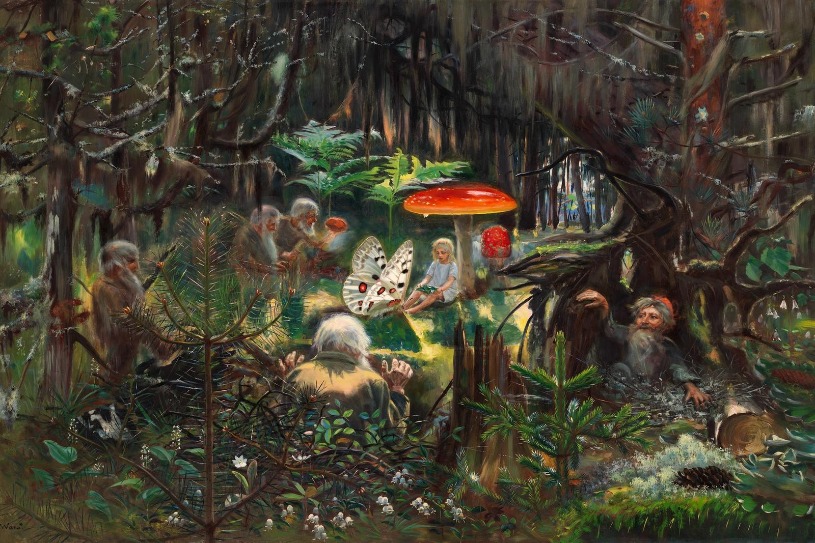 Fairy tale princess (1896) painted by Torsten Wasastjerna.
