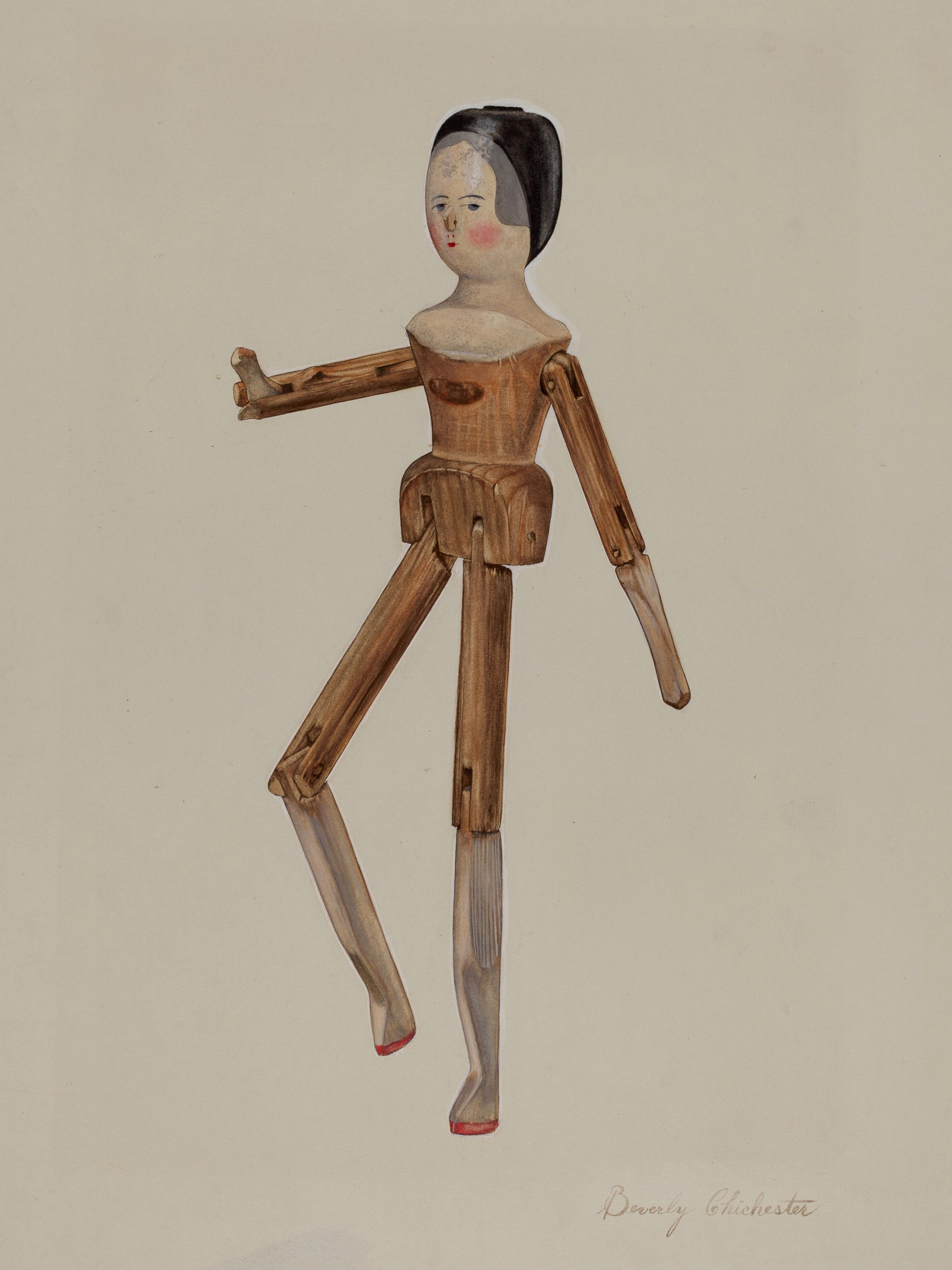 Jointed dutch doll