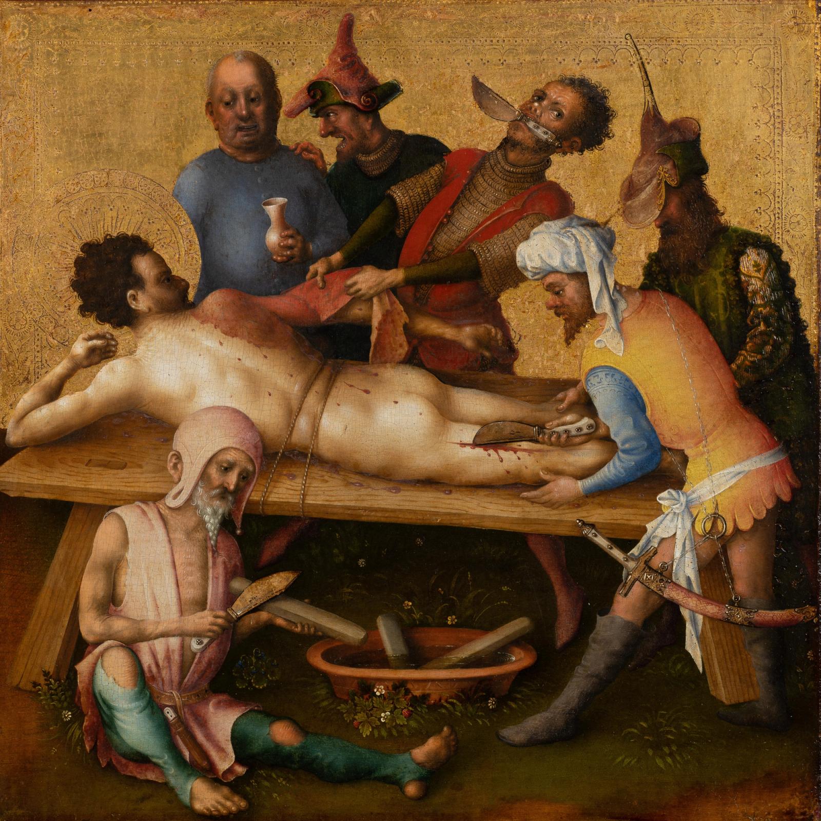 Martyrdom of St Bartholomew, after 1435 by stefan lochner