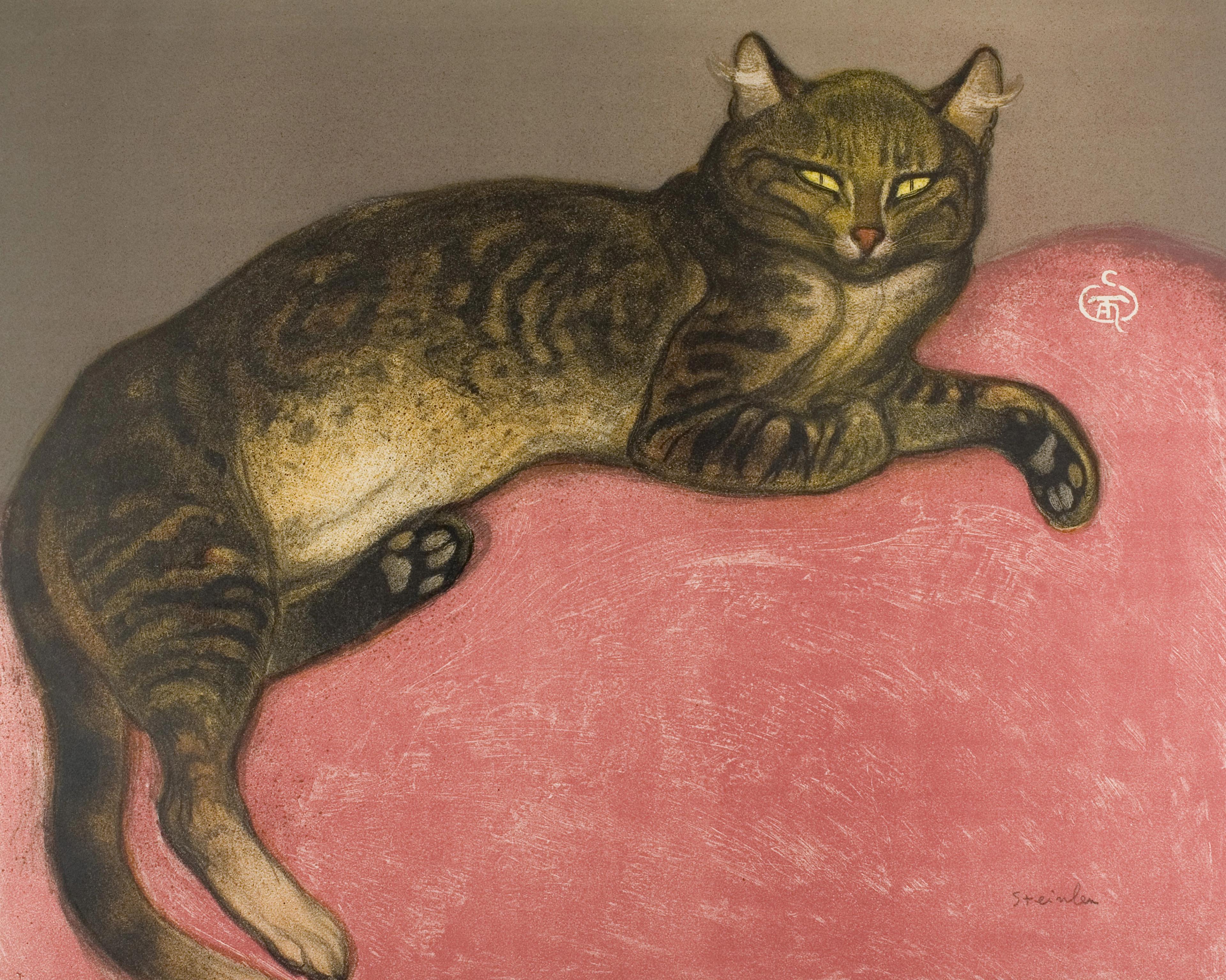 Winter: Cat on a Cushion