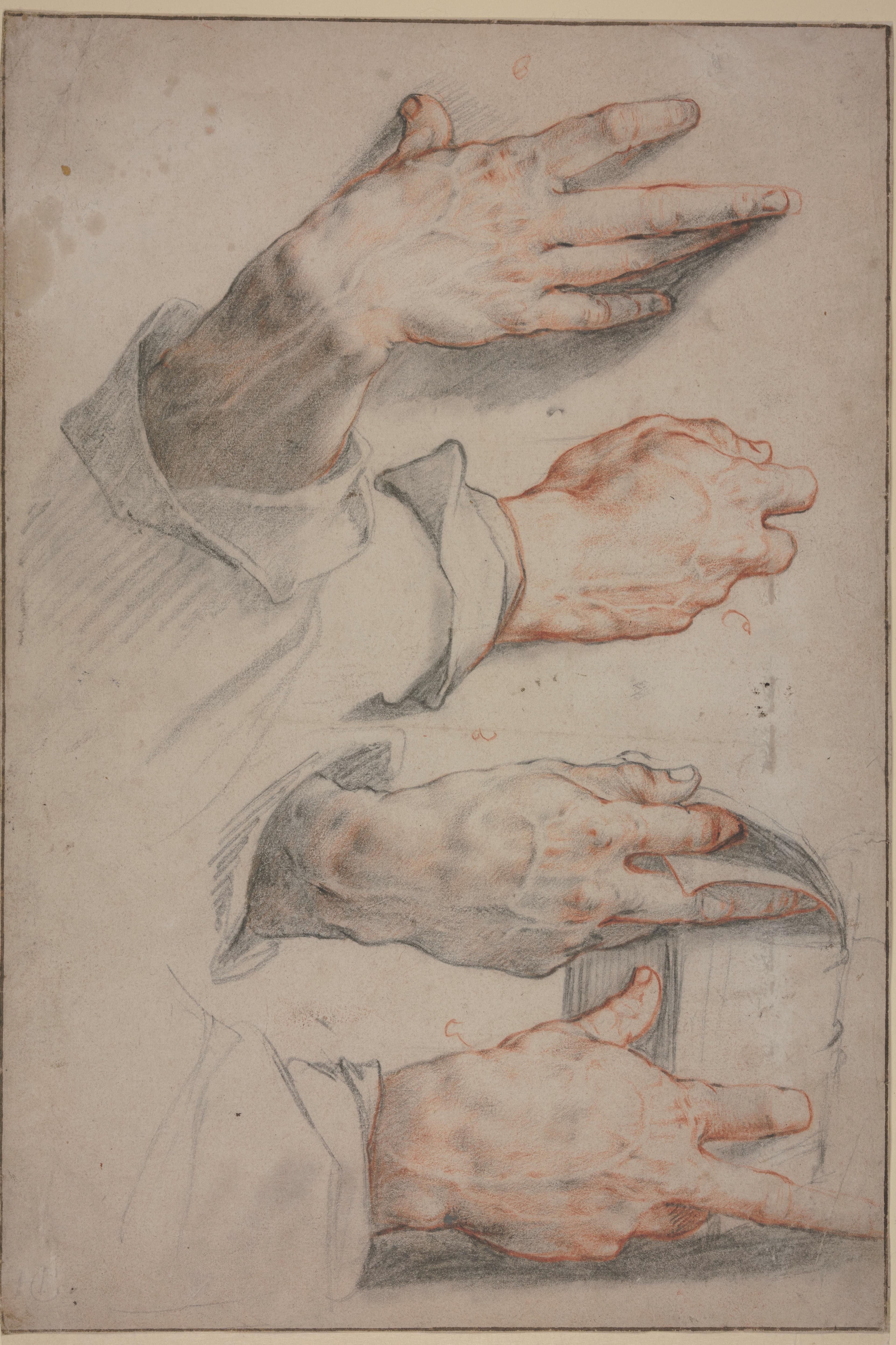 Four Studies of a Right Hand