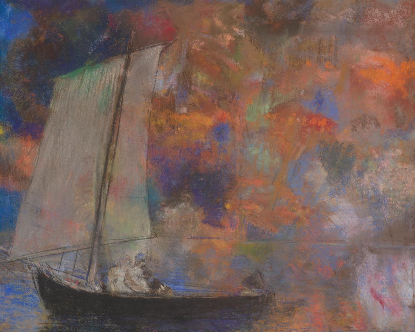 Flower Clouds by Odilon Redon