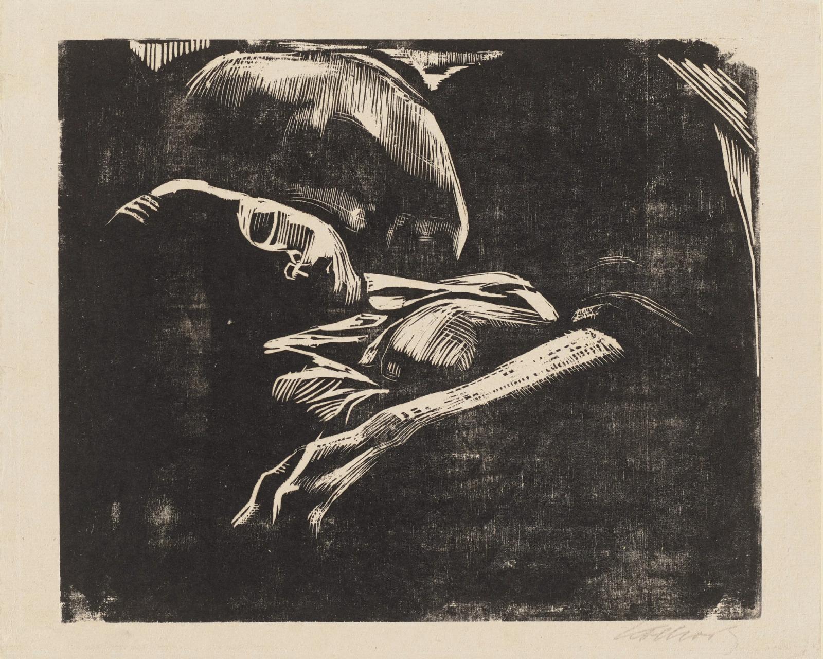 Schlafende mit Kind, 1929 by kathe kollwitz