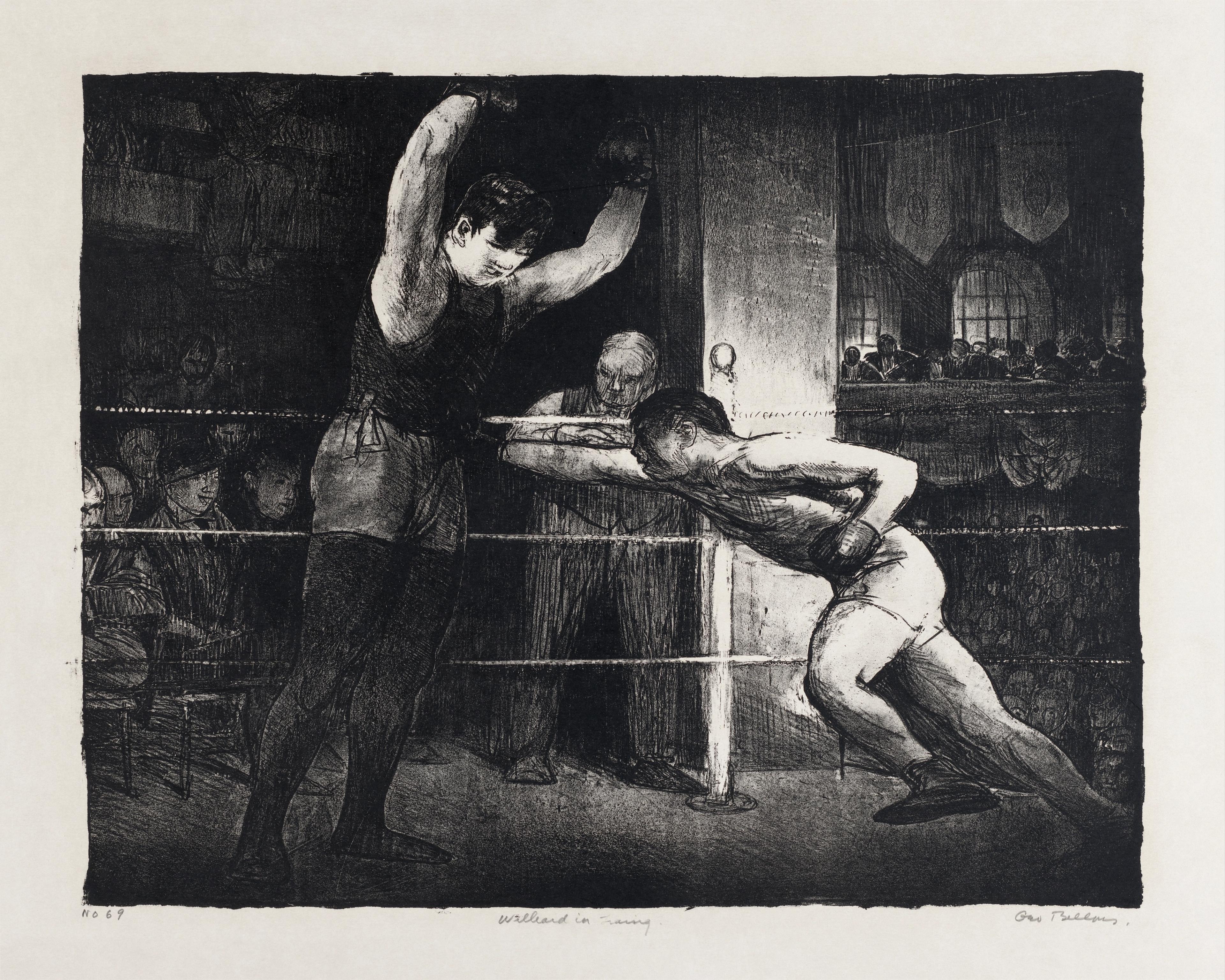 Boxing Match Knockdown Print, George Wesley Bellows (1924)