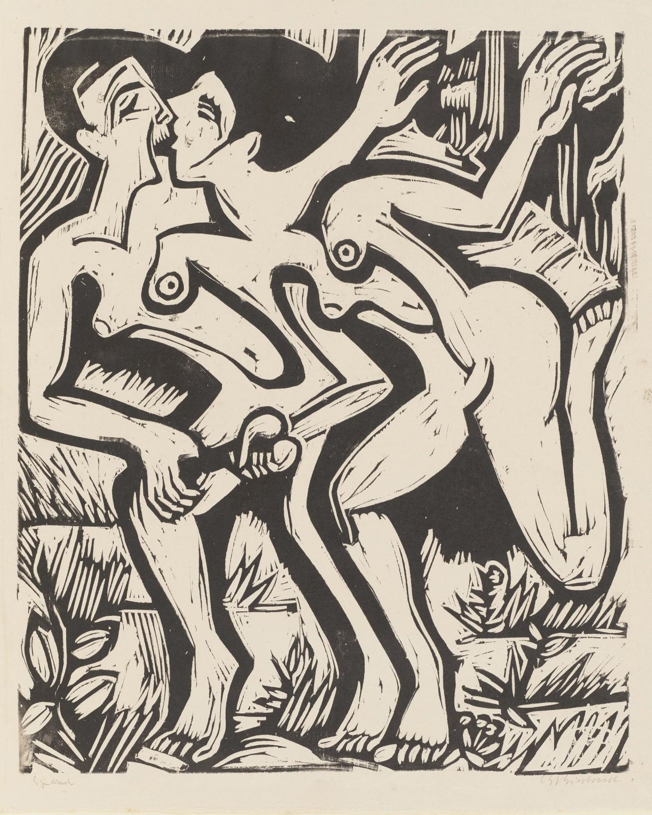 Stafettenlauferinnen, 1928 by ernst ludwig kirchner