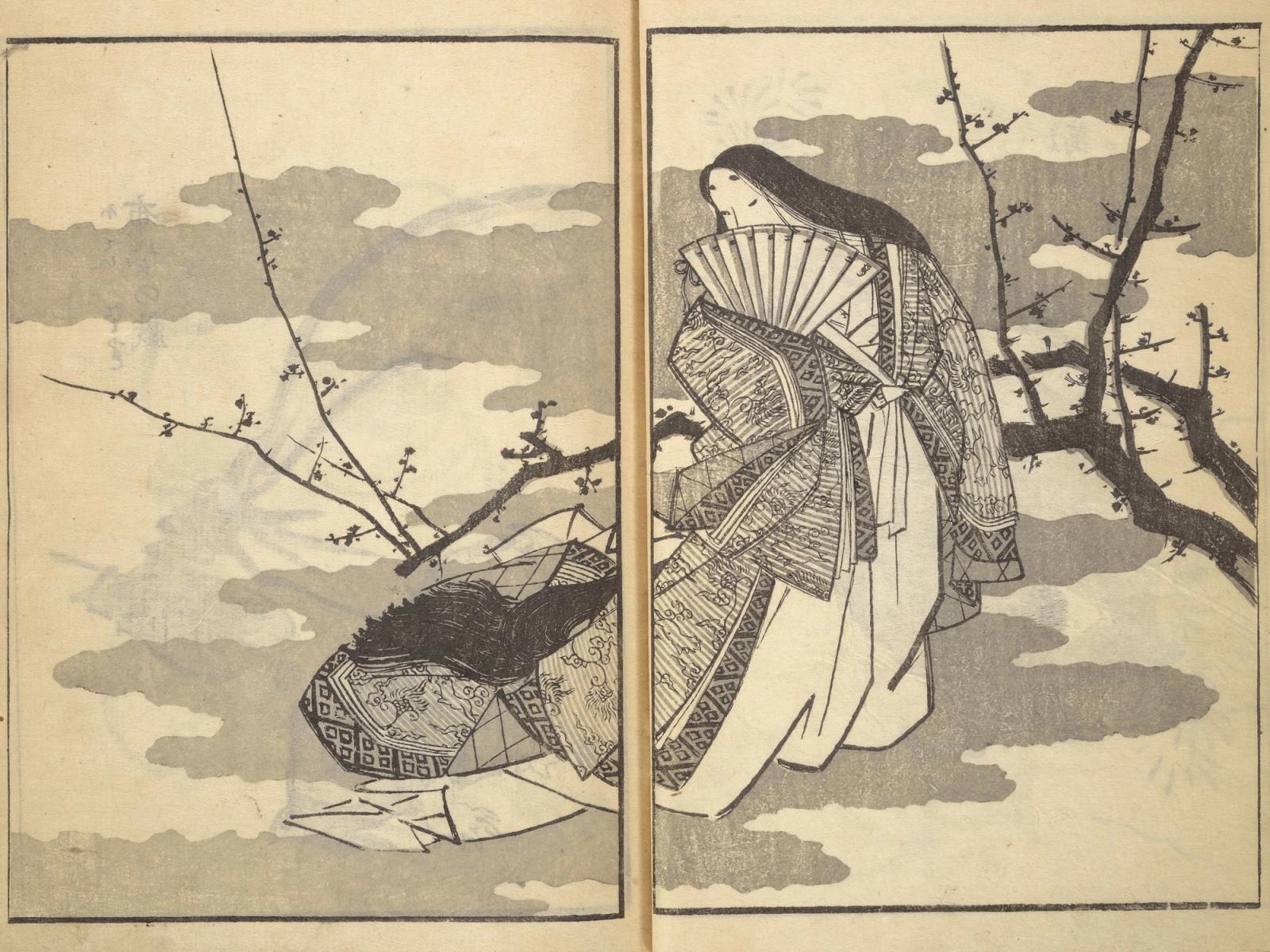 Old Manji’s Cursive Picture Album (1843) by Katsushika Hokusai (1760–1849). Original from The MET Museum.