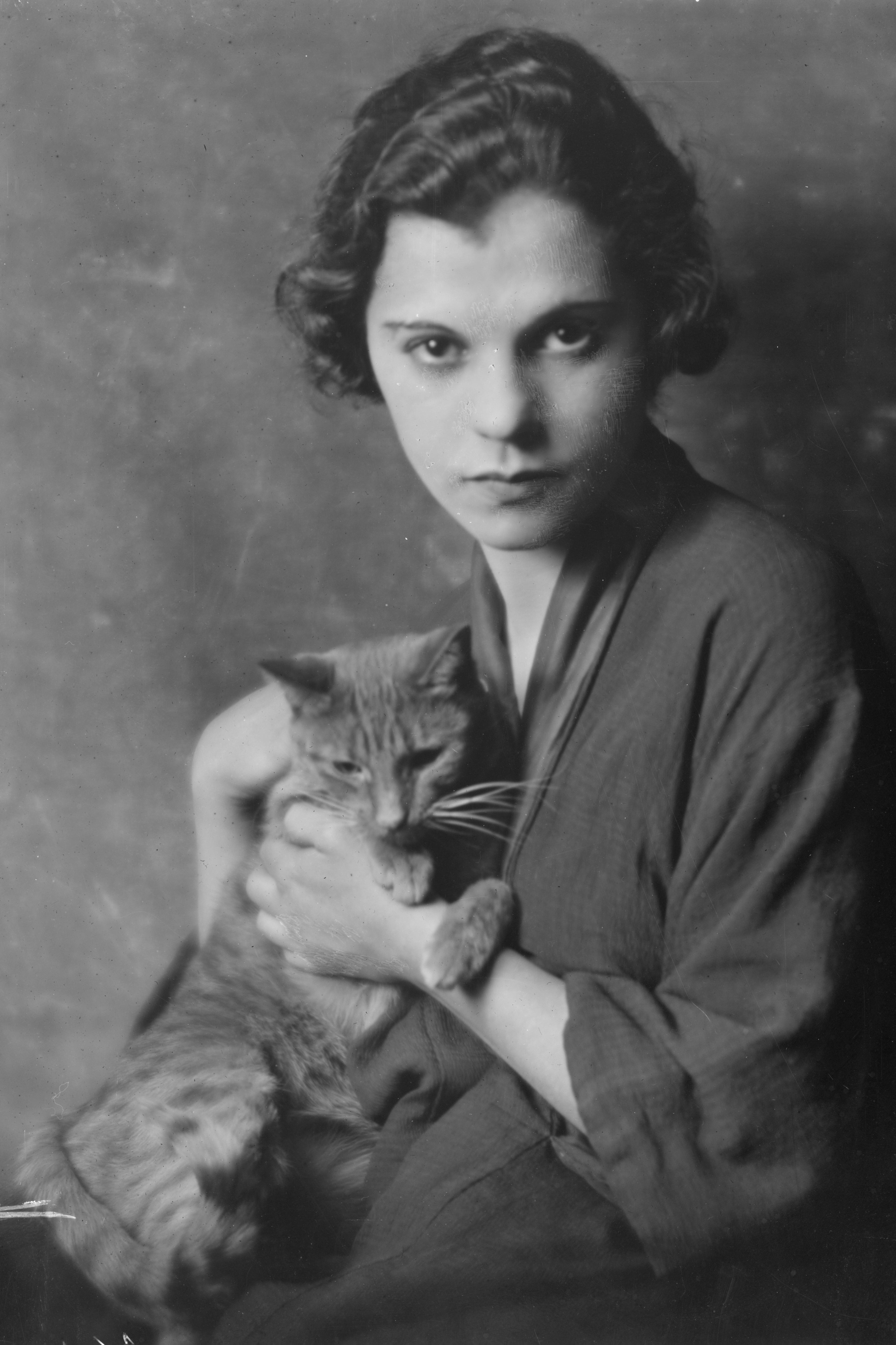 Blanche Gervais and Buzzer the Cat