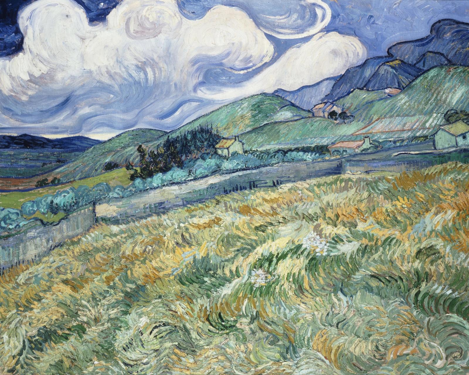 Vincent van Gogh - Landscape from Saint-Remy - Google Art Project