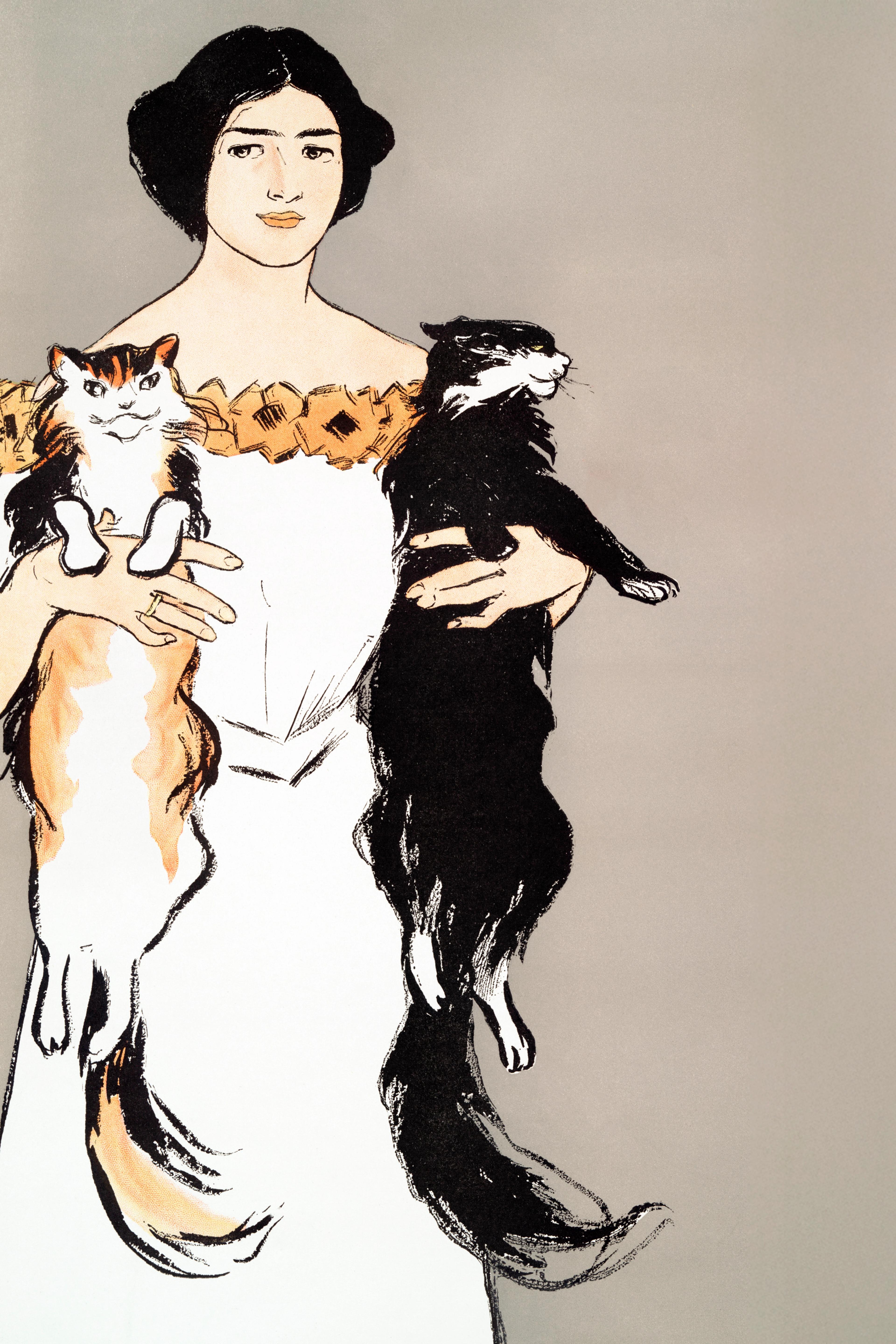 Woman with Cats