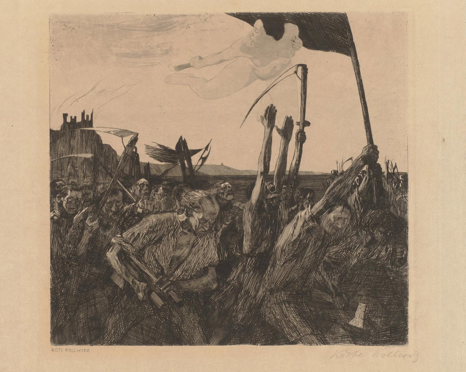 Uprising, 1899 by kathe kollwitz