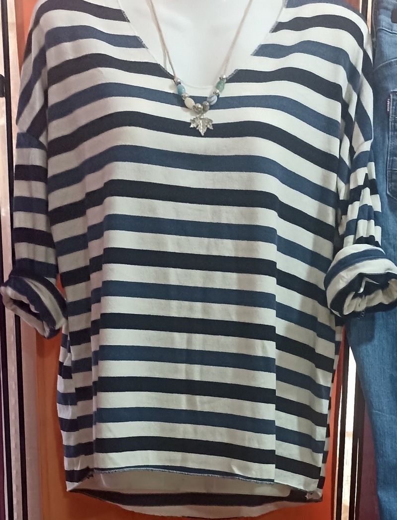 Blusa Tricot Rayas