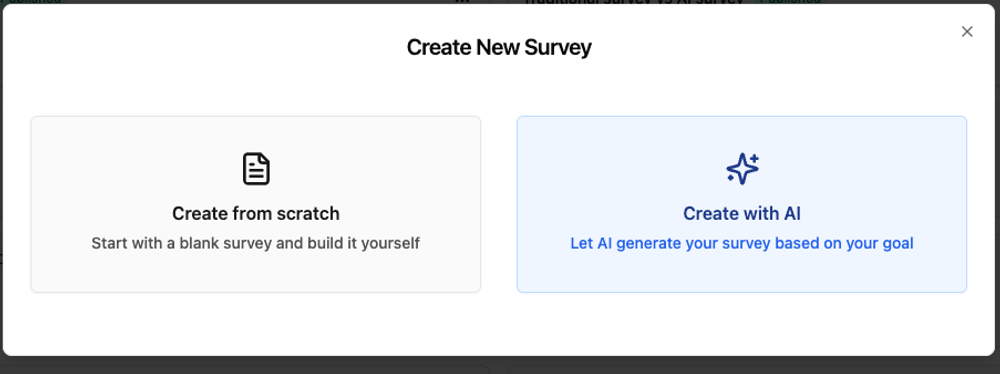 AI-Powered Survey Generation