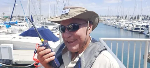 The man in command
