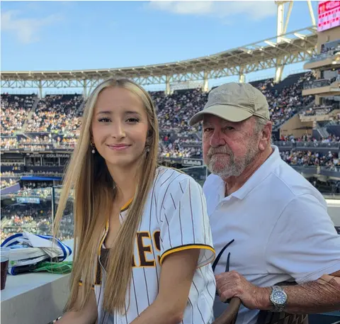 Family is everything to Chuck. Fun times with his granddaughter.
