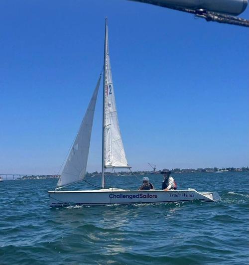 Mary and Par sailing on Trade Winds