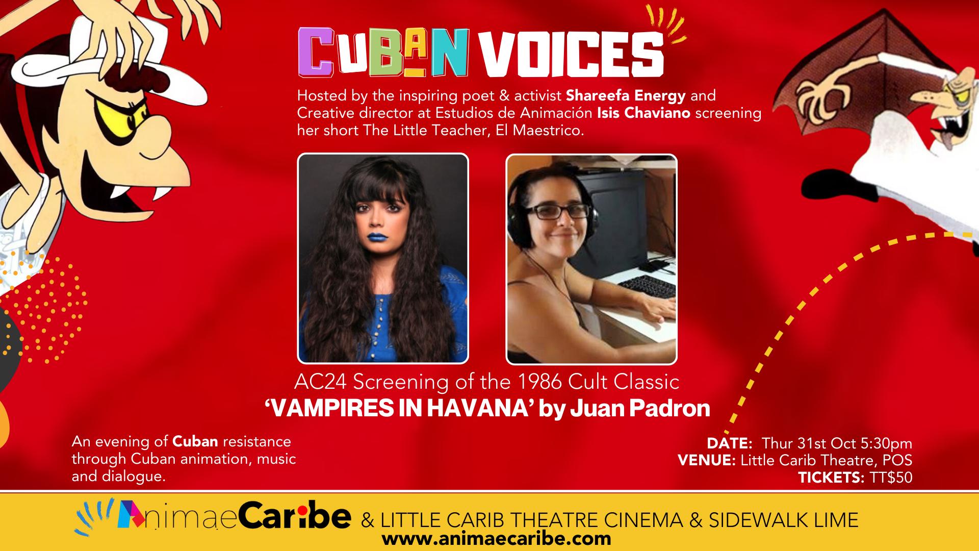 Cuban Voices: A Night of Resistance through Animation, Music, and Dialogue