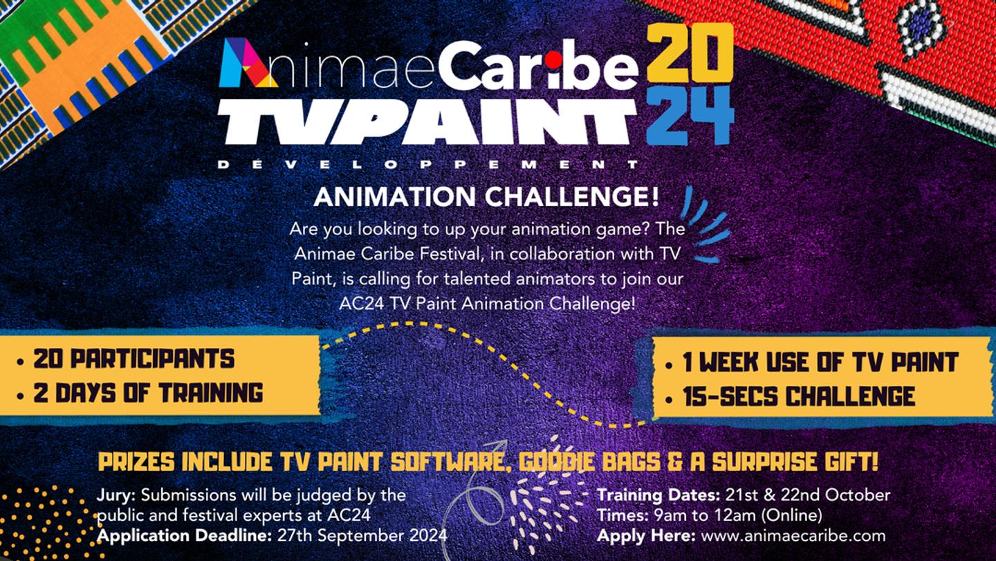 JOIN THE ANIMAE CARIBE AND TV PAINT ANIMATION CHALLENGE!