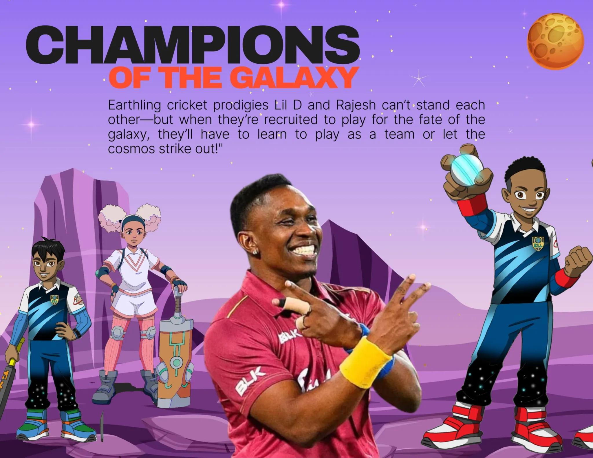 Dwayne Bravo signed as ambassador for animated cricket series.