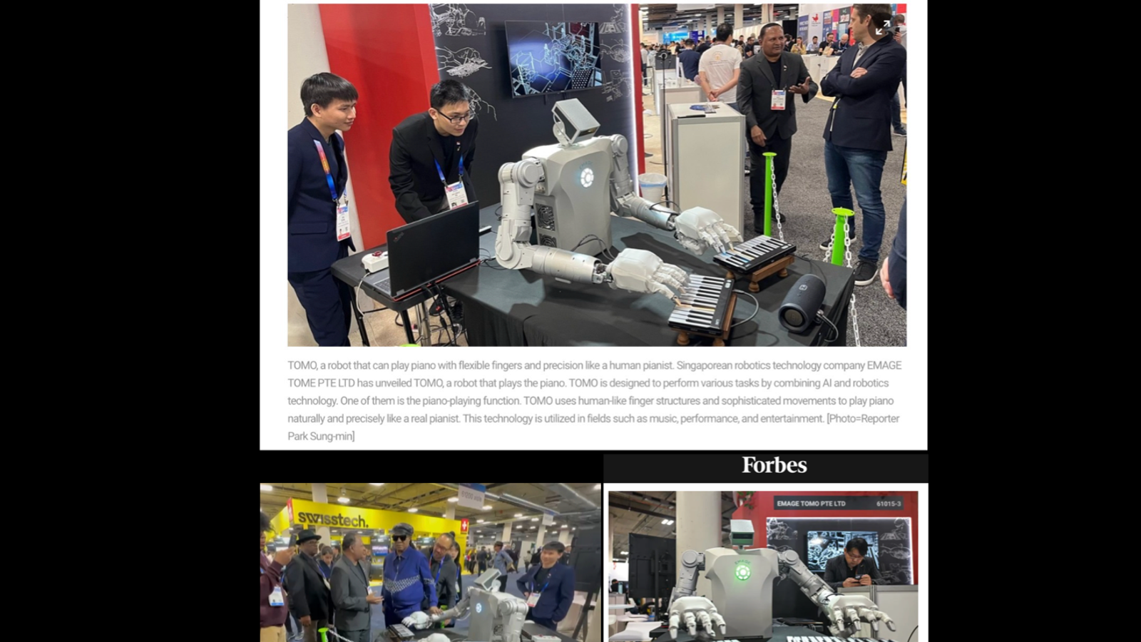 Emage Unveils TomO at CES 2025: AI-Powered Robotics in Action, Featured in Global Media