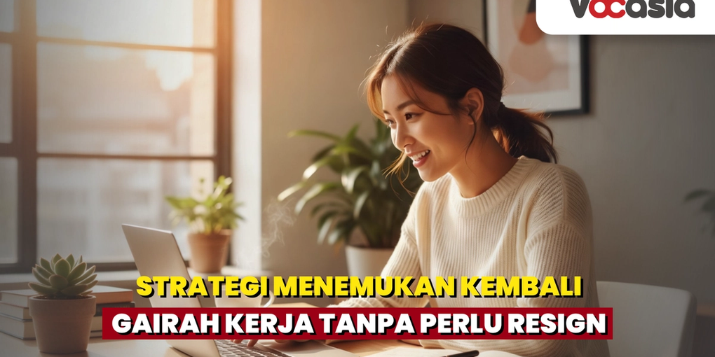 seorang wanita yang terlihat menemukan kembali semangatnya untuk bekerja