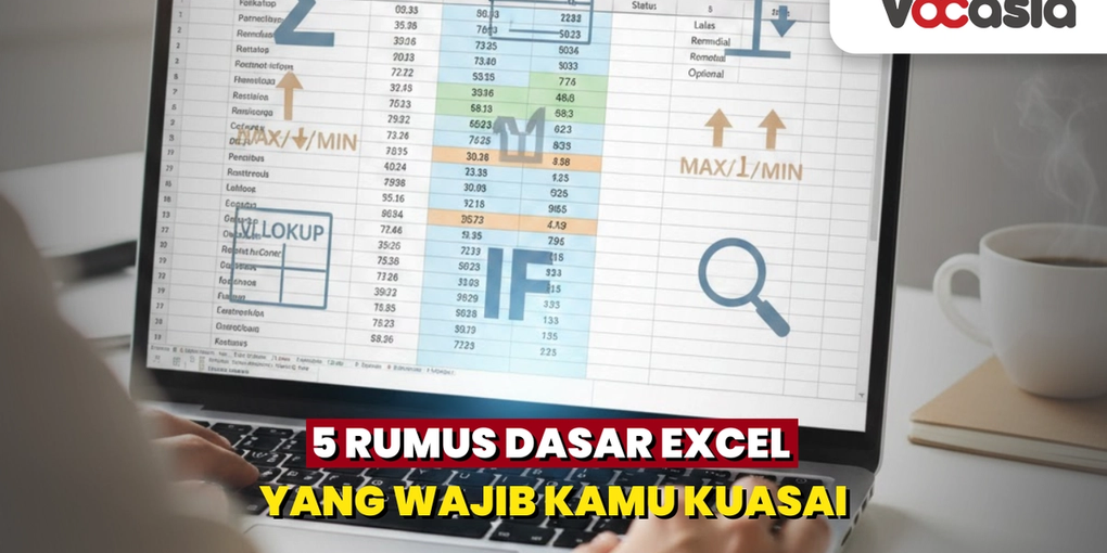 5 rumus dasar excel (SUM, AVERAGE, MAX & MIN, IF, VLOOKUP)