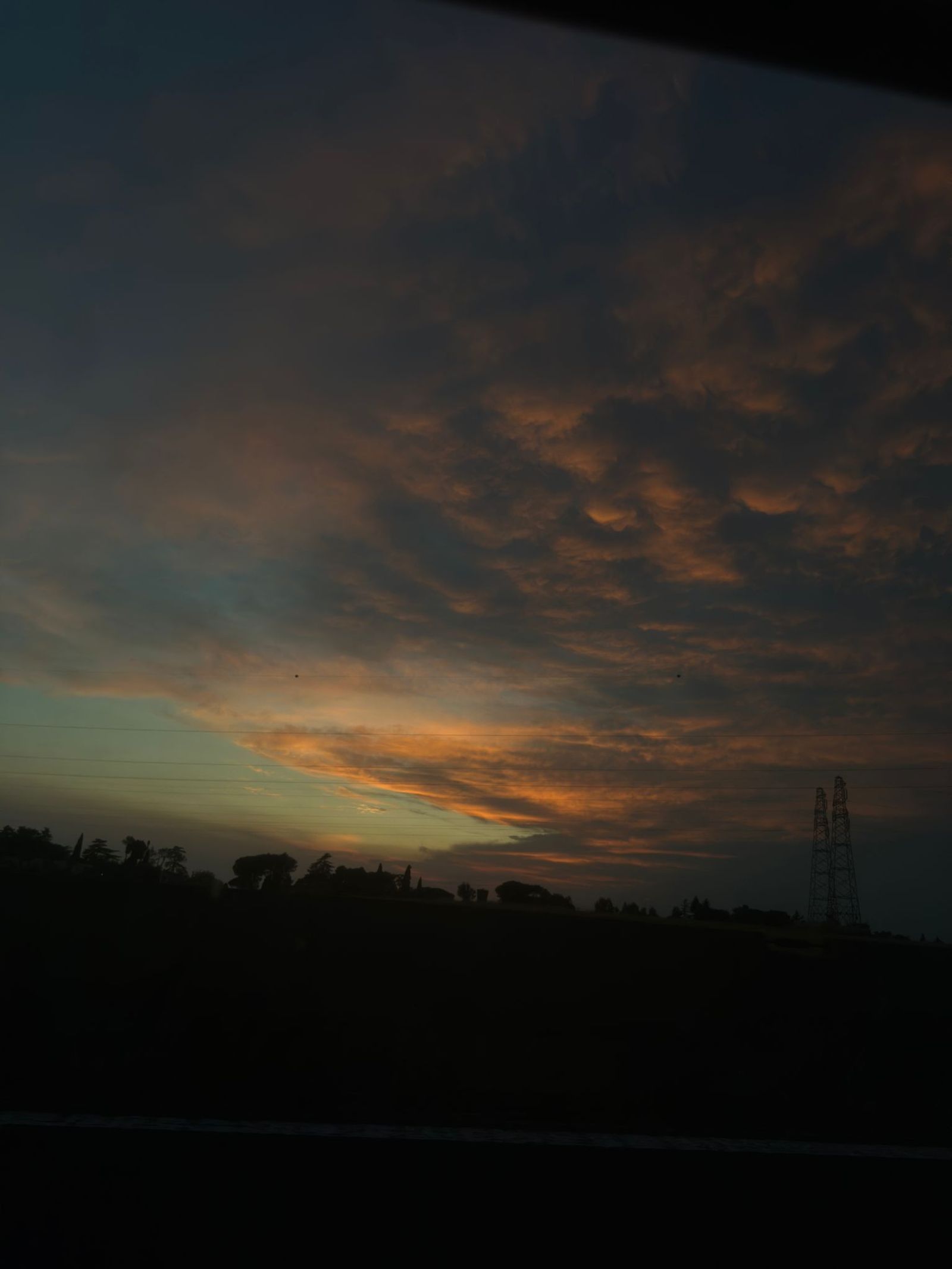 View after sunset