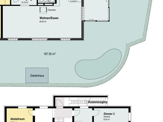 Exklusive 4.5-Zimmer-Gartenwohnung mit Wintergarten