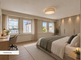 Visualisierung einer möglichen Wohnung – Schlafzimmer