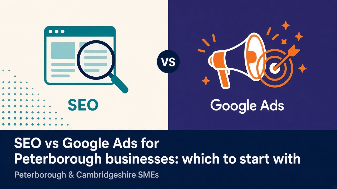 SEO vs Google Ads for Peterborough businesses: which to start with