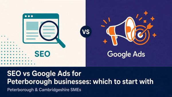 SEO vs Google Ads for Peterborough businesses: which to start with