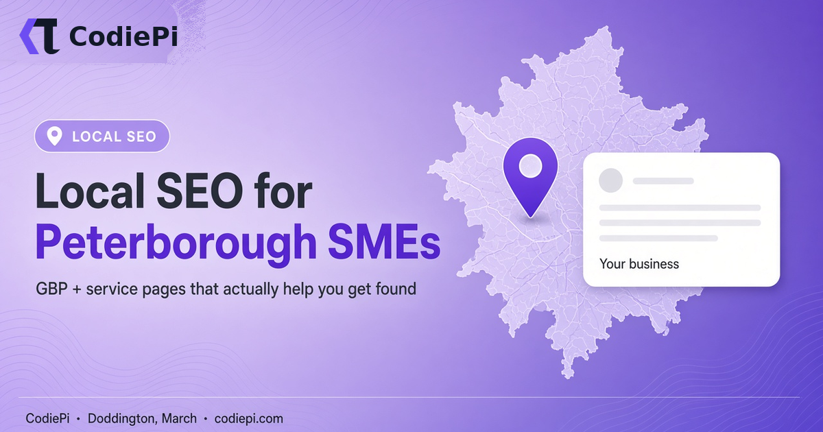 Local SEO for Peterborough SMEs, Google Business Profile and service pages