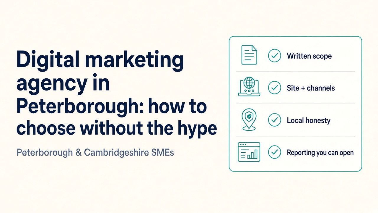 Digital marketing agency in Peterborough: how to choose without the hype