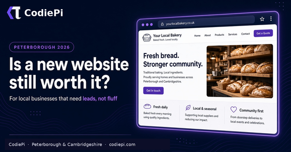 Is a new website still worth it for Peterborough businesses in 2026