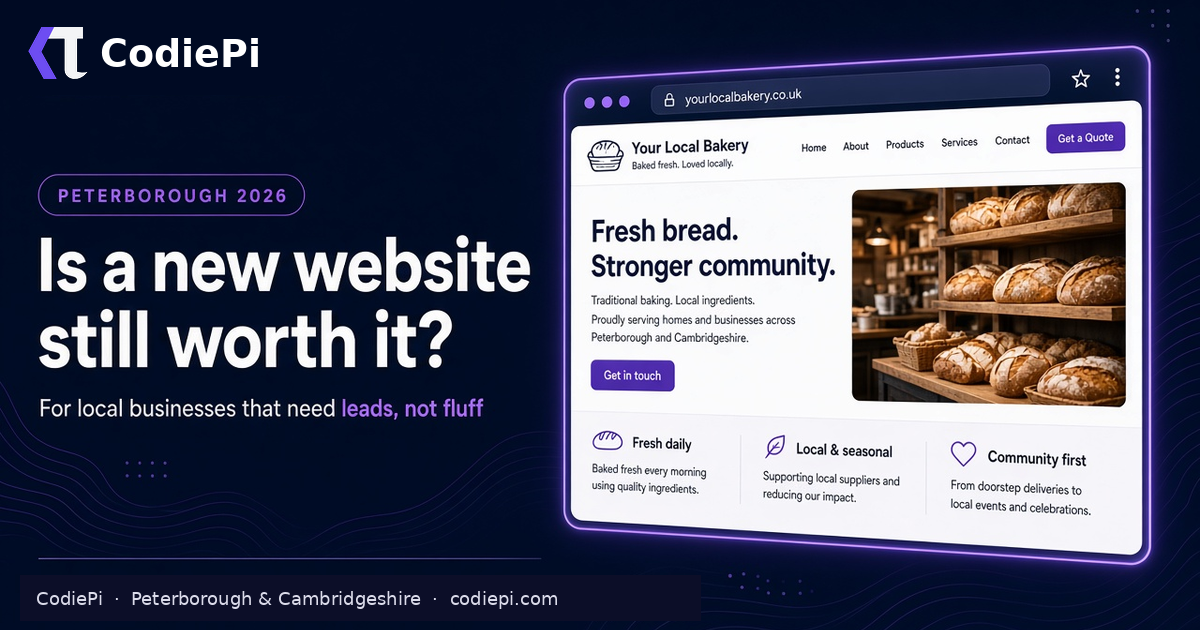 Is a new website still worth it for Peterborough businesses in 2026