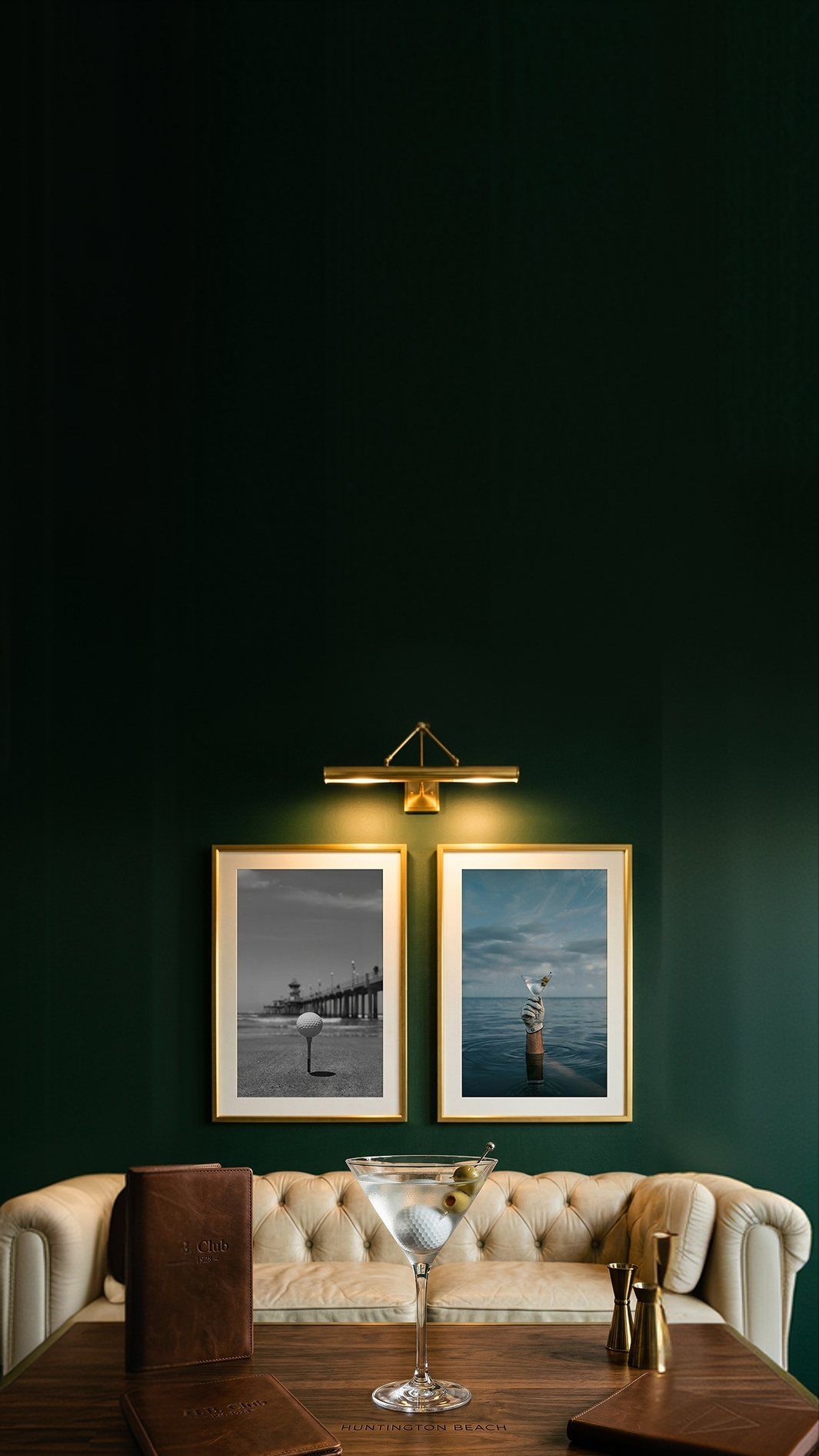 The candlelit interior of The Backswing