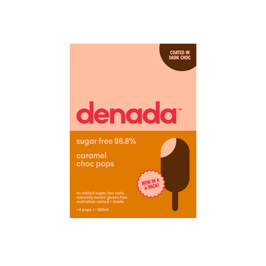 Denada Sugar Free Ice Cream Made in Australia, All Natural Denada